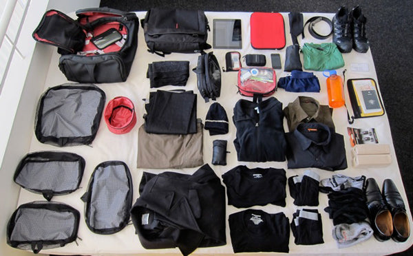 Aeronaut packing list for 2 weeks in Europe